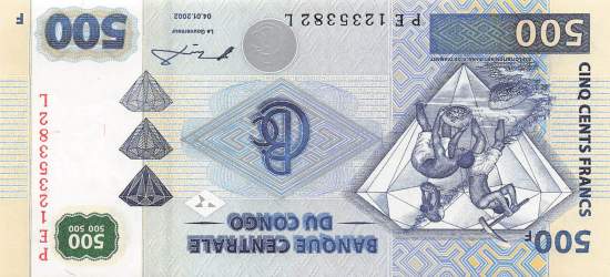 500 Francs p96B-1 2002